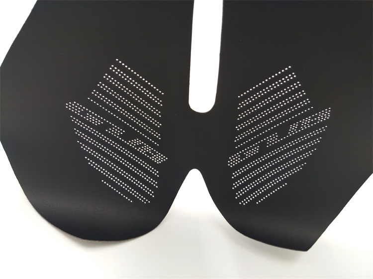 山地自行車皮質座墊激光打孔