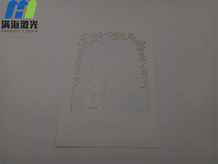 紙（zhǐ）雕燈白色（sè）卡紙激光雕刻加工 