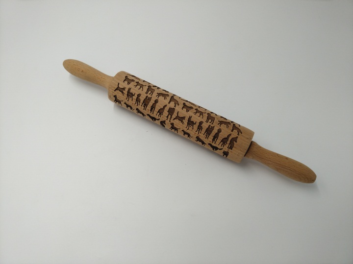 木製擀麵杖3D激光鐳雕深（shēn）度