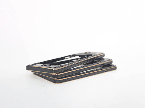 黑色手机（jī）中框旋转打标