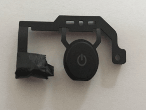 筆記本電（diàn）源按鍵激光打標