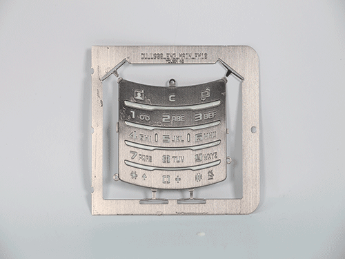 銀色手機按鍵激光打標