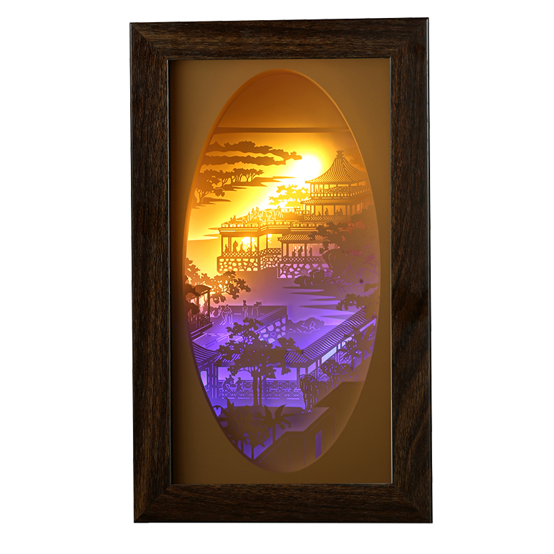 3d立體小夜燈立體紙（zhǐ）雕小夜燈廠家定製