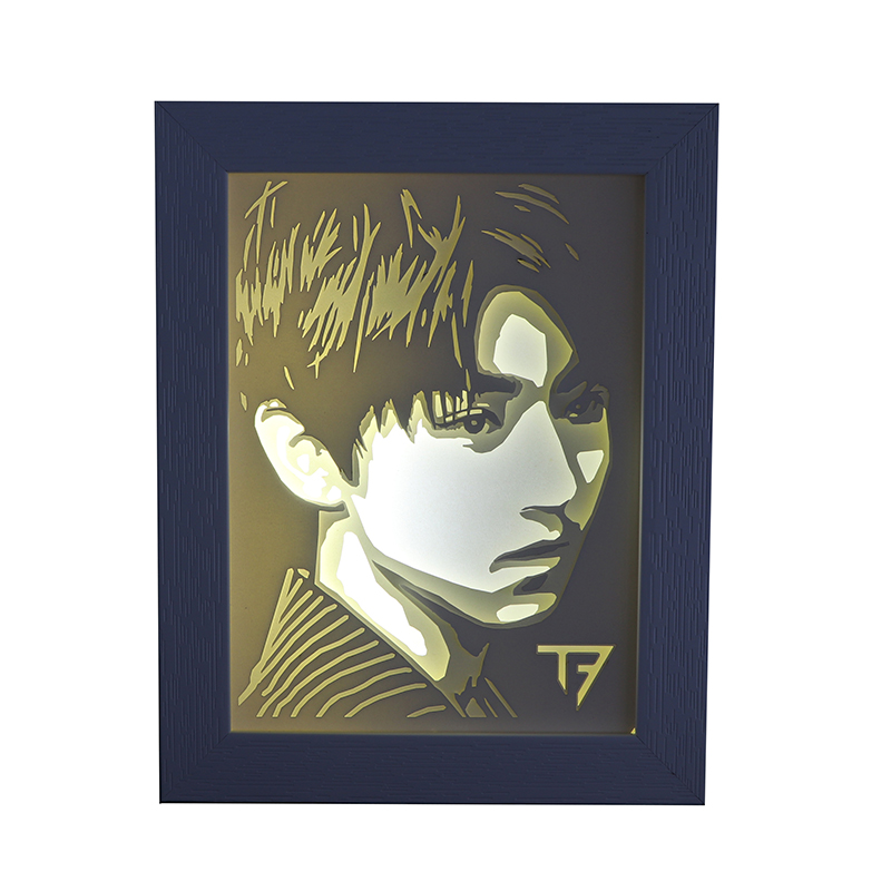 3d工光影紙雕燈創意人像紙雕燈相框（kuàng）廠家定製