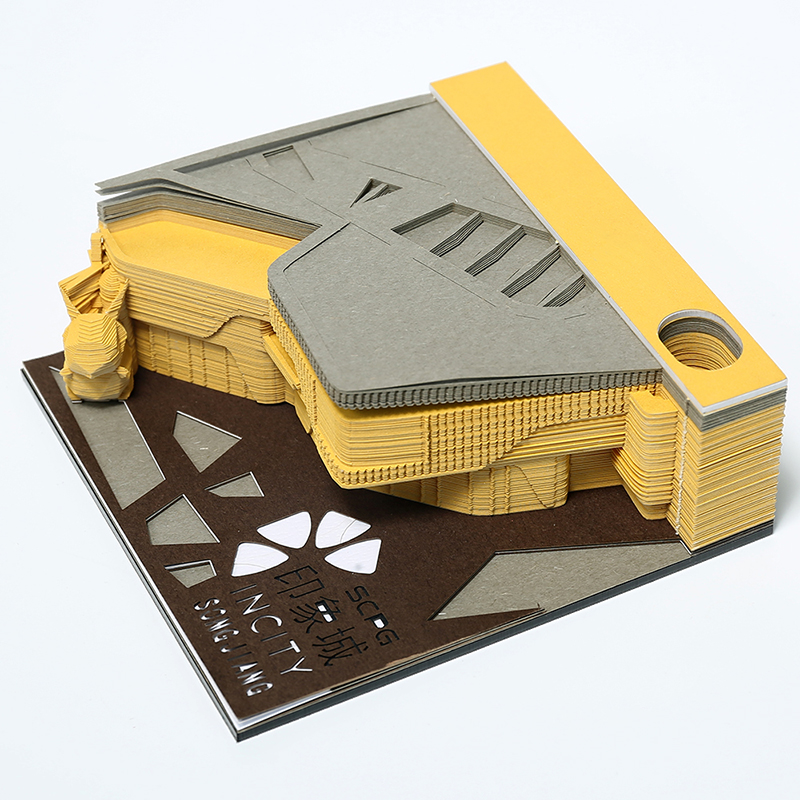 3d立（lì）體便簽（qiān）紙建築景觀印象城3d便簽紙定製廠家
