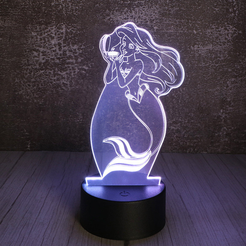 美人魚小夜燈