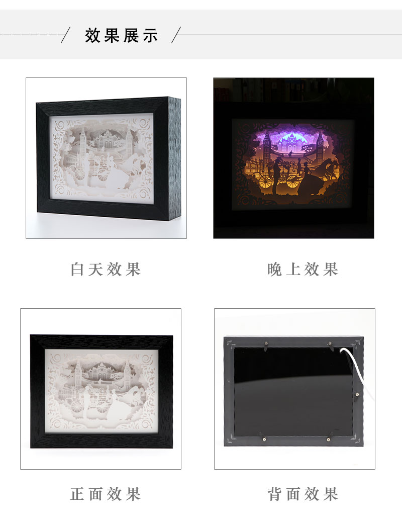 立體光（guāng）影（yǐng）紙（zhǐ）雕燈