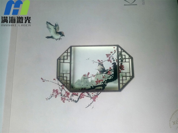 京基地產畫冊紙封麵激光鐳雕加工