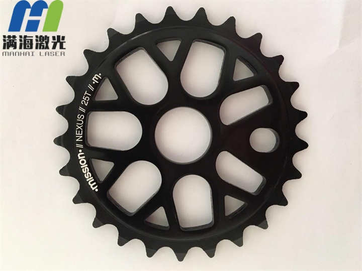 自行車配件牙盤激（jī）光刻字加工