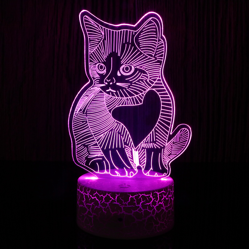 3d卡通小夜燈人物形象小夜燈立體led亞克力小夜燈廠家定製