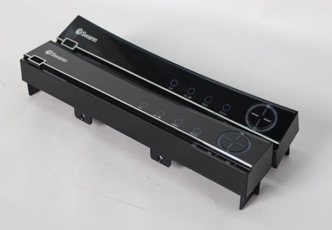 監（jiān）控器（qì）前麵板鐳雕